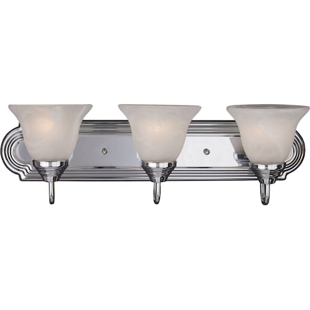 Maxim Lighting Essentials 3-Light 24" Wide Polished Chrome Vanity Light 8013MRPC